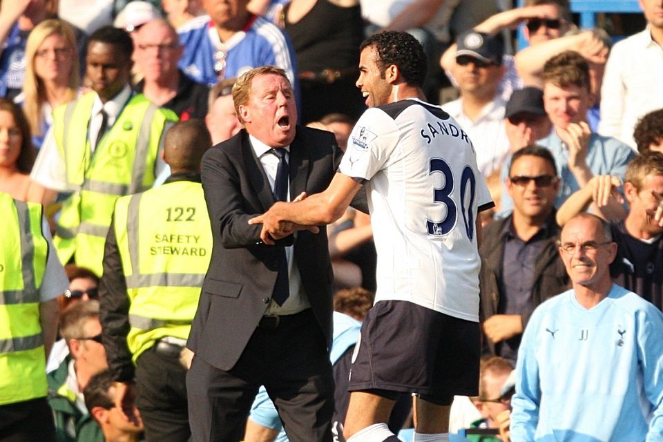 QPR boss Harry Redknapp (left) is looking to be reunited with Tottenham midfielder Sandro.