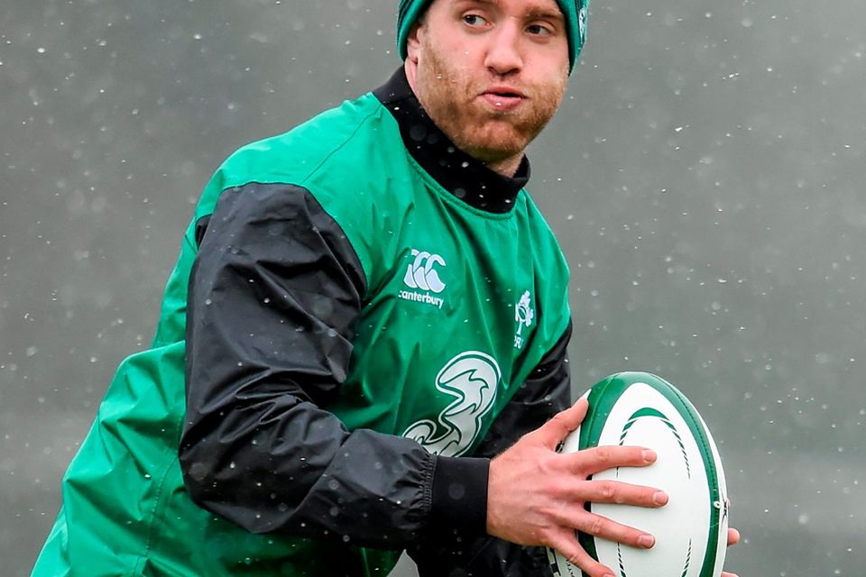 29 January 2015; Ireland's Luke Fitzgerald during squad training. Carton House, Maynooth, Co. Kildare. Picture credit: Stephen McCarthy / SPORTSFILE