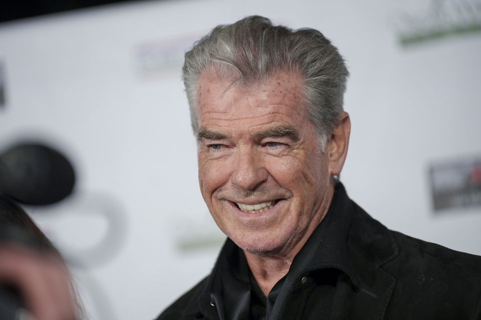 Pierce Brosnan at the 18th Annual Oscar Wilde Awards held at Bad Robot on March 7, 2024 in Santa Monica, California. (Photo by JC Olivera/Variety via Getty Images)