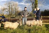 thumbnail: Éanna with his son Liam and father John, checking on the sheep
