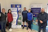 thumbnail: Fergus McCann Engineer with SE Systems, Kathryn Moran Monasterboice & District Sustainable Energy Community, Neil Cooney Chairman Naomh MáirtÃn, Yvonne Brennan Club member & Gerry Reaburn SEC Mentor, at a recent meeting at the club to review the energy upgrade works happening at its clubrooms and playing pitches.