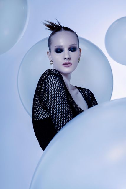Planet Beauty, Brown Thomas. Photo: Kyle Sven. Creative Direction: Keelin Coyle. Photo Assistant: Niamh Barry. Makeup: Ben Sun. Hair: Jake Ryan. Styling: Aya Studios. Model: Elise Sheerin.