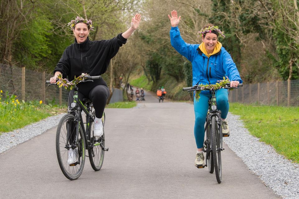 Sarah Hanrahan and Mayor of Listowel, Cllr. Aoife Thornton, at the launch of Kerry’s new Greenways