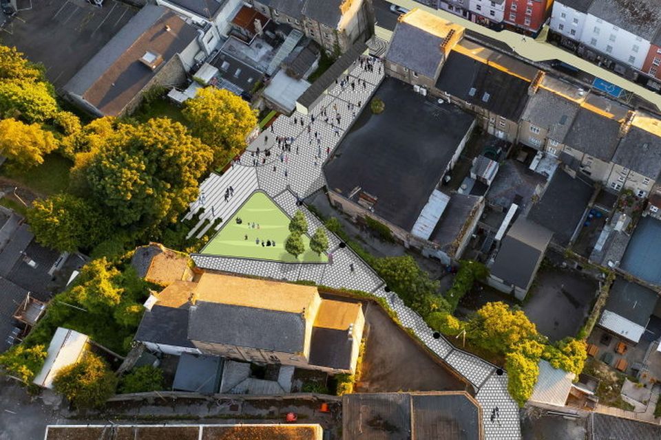 An aerial view of what Brennan's Lane in New Ross will look like when works are completed.