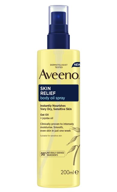 Aveeno Skin Relief Body Oil Spray, €9.90, stores nationwide