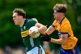 thumbnail: David Clifford of Kerry in action against Manus Doherty of Clare