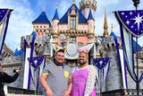 thumbnail: John-Pail Calvo and Uriel Diaz as Donald and Daisy Duck at Disneyland in February. The married couple loves to "DisneyBound" or wear outfits inspired by Disney characters. Family photo.