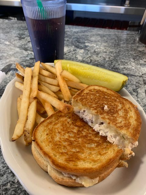 Tuna melt at Becky's Diner in Portland, Maine. Picture: Caitlin McBride