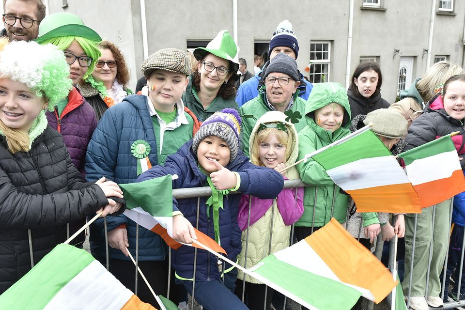 Plenty of colour at the St Patrick's Day parade in Coolgreany. Pic: Jim Campbell