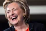 thumbnail: Smile this way: Hillary Clinton has been trained by Steven Spielberg in a bid to increase her likeability but Angela Merkel is respected for her frugality