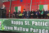 thumbnail: Dignitaries pictured on the Viewing Stage at the Mallow Parade. Photo by Sheila Fitzgerald