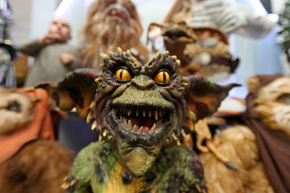A Gremlins movie replica puppet among items seized from a drug lord behind a cannabis factory in a nuclear bunker which are to be auctioned at Wilsons Auctions in Mallusk Co Antrim. PRESS ASSOCIATION Photo. Picture date: Thursday October 26, 2017. Photo credit should read: Niall Carson/PA Wire