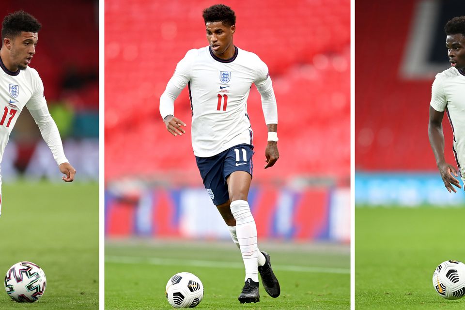 Jadon Sancho, Marcus Rashford and Bukayo Saka were subjected to racist abuse following England’s Euro 2020 final defeat (Nick Potts/PA)