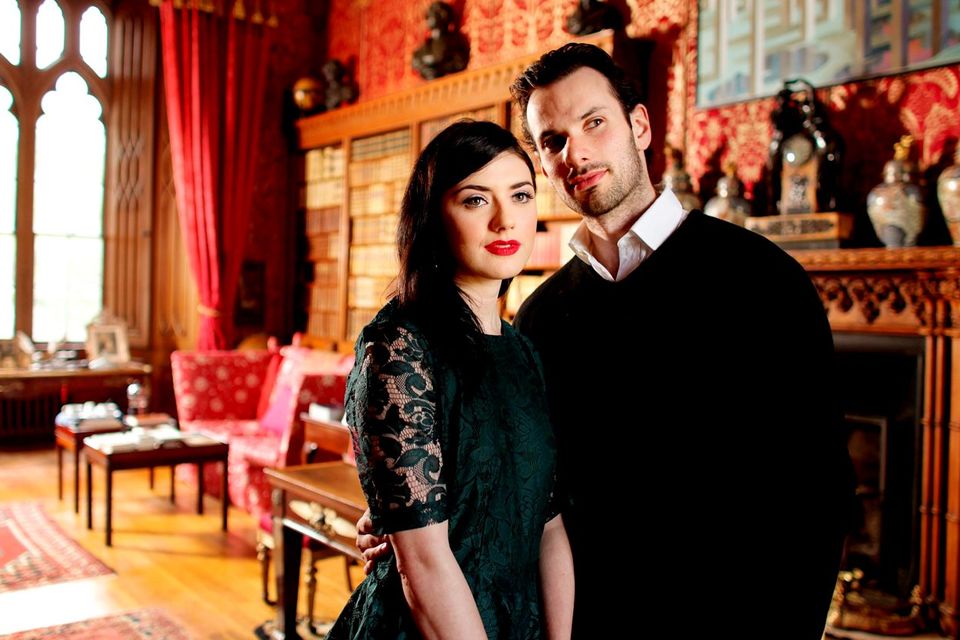 Emma Eliza Regan and Randal Plunkett, 21st Baron of Dunsany, in Dunsany Castle. Photo: Gerry Mooney