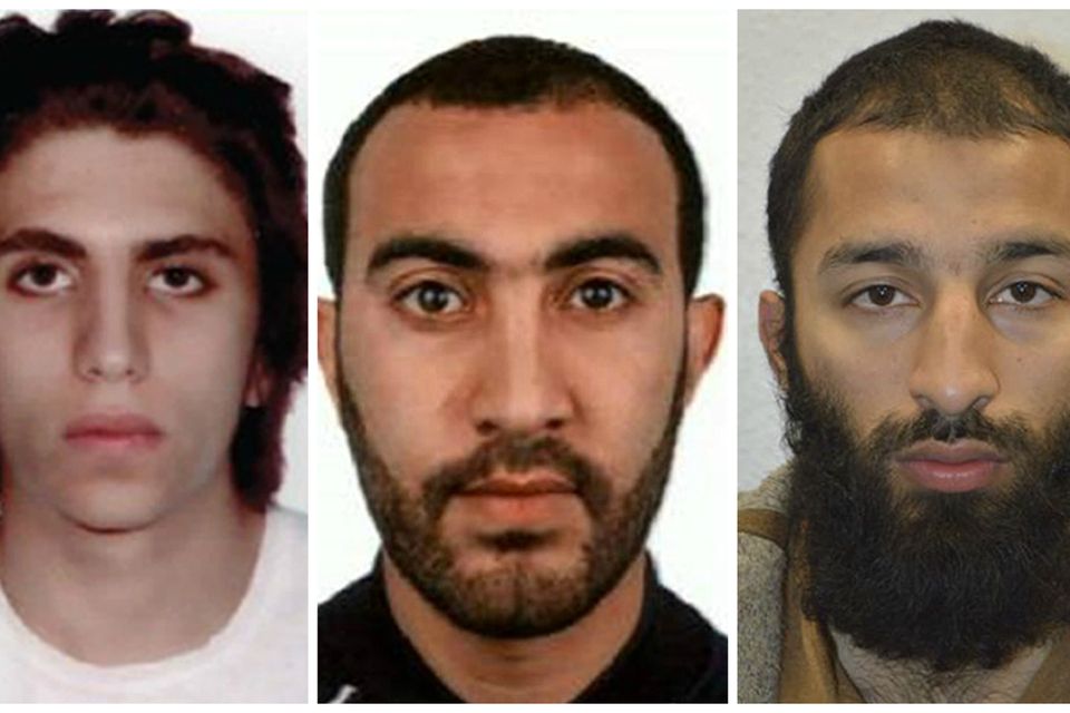 London Bridge attackers Youssef Zaghba, Rachid Redouane and Khuram Shazad Butt  (Met Police/PA)