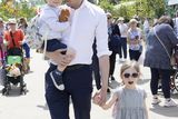 thumbnail: (PERMISSION GRANTED BY TAOISEACH) An Taoiseach Simon Harris TD with his Son Cillian (2) and daughter Saoirse (5) Harris enjoy the show gardens at Bord Bia Bloom ,in the Phoenix park this afternoon. Photo: Sam Boal/Collins Photos