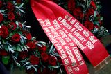 thumbnail: A wreath is pictured during a memorial service marking 60 years since Manchester United plane crash in Munich, Germany February 6, 2018.   REUTERS/Michaela Rehle