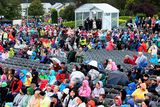 thumbnail: Empty seats as Pope Francis addresses the crowd after he arrived at Knock Shrine.
Pic Steve Humphreys
26th August 2018