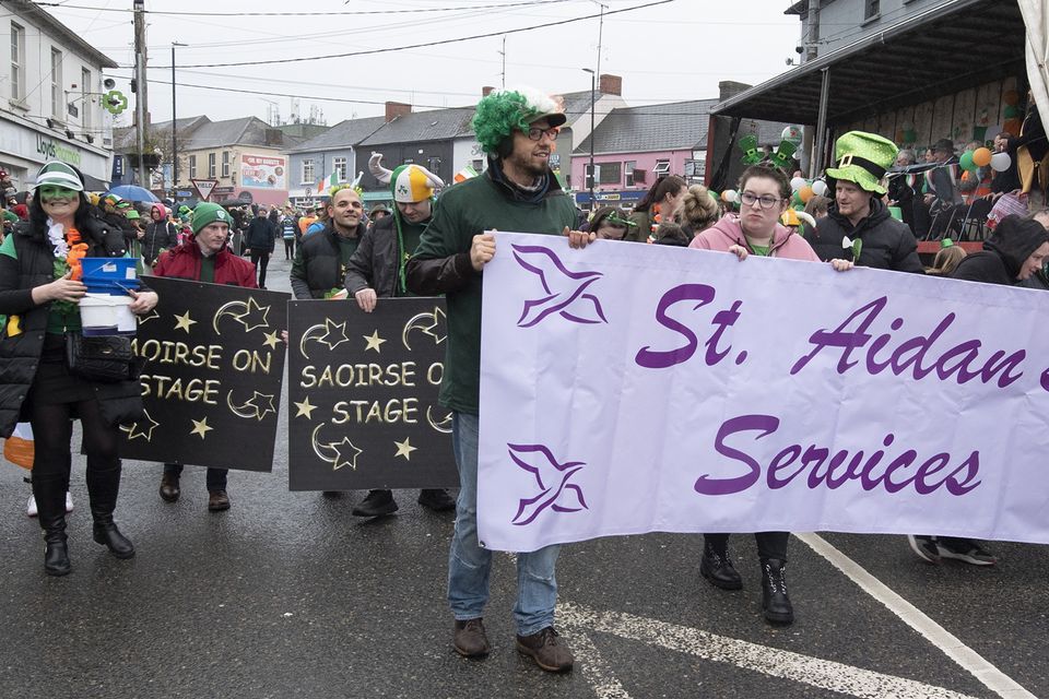 St Aidan's Services during the St Patrick's Day parade in Gorey.