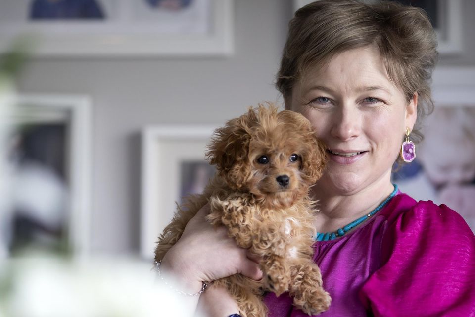 Stephanie Nolan, pictured here with dog Luna, was first affected by bipolar disorder in her 20s but it took years to get an official diagnosis. PHOTO: DAVE CONACHY