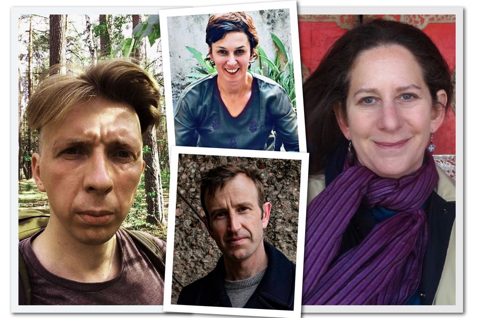 Clockwise from left: Markiyan Kamysh, Rose George, Barbara Demick and Robert Macfarlane