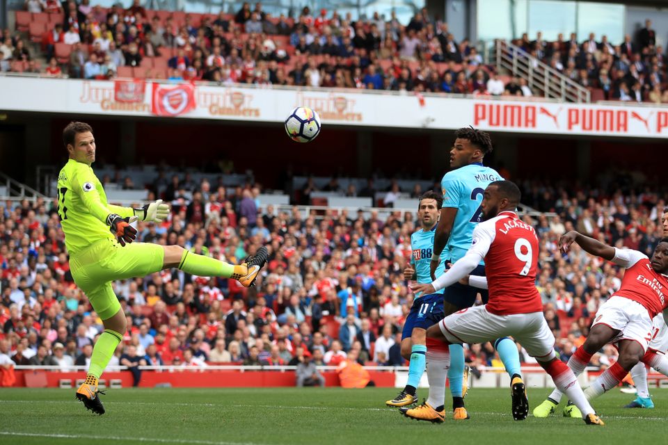 Danny Welbeck, right, netted a brace against Bournemouth