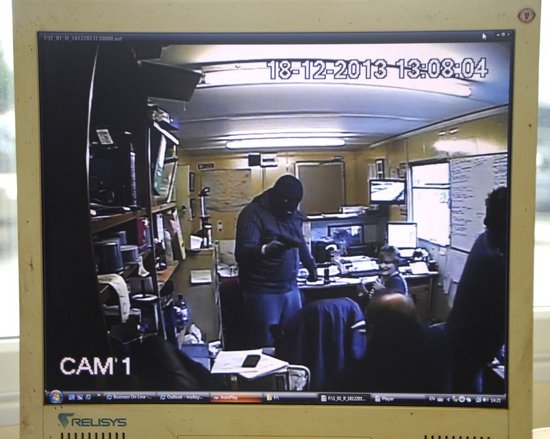 CCTV footage from the raid on a Co Wexford metal breaking yard owned by John Molloy