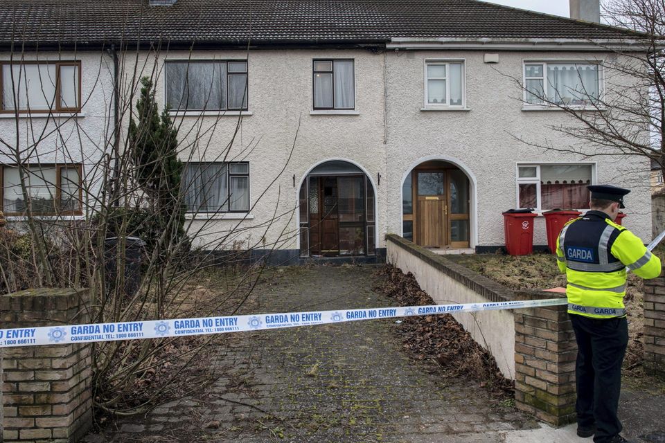 Monday 02 February 2015. House on Glendhu Rd. Cabra where body was found.