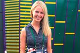 thumbnail: Jennifer Bate, at Wimbledon in London, after her boyfriend Marcus Willis, won his first round match