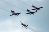 thumbnail: The Royal Jordanian Falcons at the Bray Air Display Show.