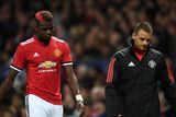 thumbnail: Paul Pogba of ManchesterUnited reacts to being forced off through injury during the UEFA Champions League Group A match between Manchester United and FC Basel at Old Trafford on September 12, 2017 in Manchester, United Kingdom.  (Photo by Laurence Griffiths/Getty Images)
