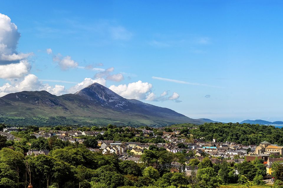 Westport, with Croagh Patrick in the background