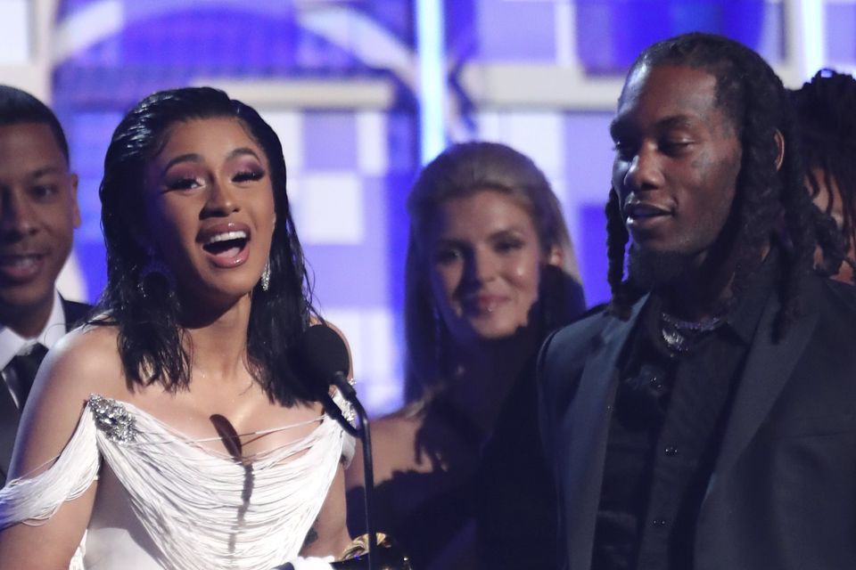 Cardi B becomes first solo female to win best rap album at Grammys