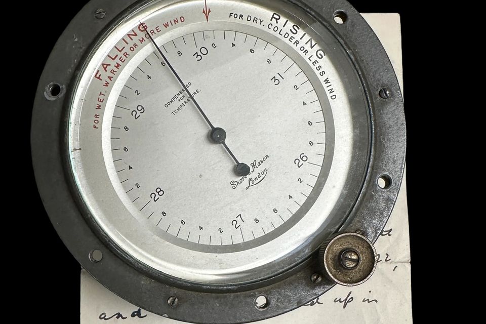 Short and Mason aneroid barometer from Ernest Shackleton's cabin