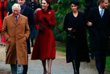 thumbnail: Britain's Prince Charles, Prince William, Duke of Cambridge and Catherine Duchess of Cambridge along with Prince Harry, Duke of Sussex and Meghan, Duchess of Sussex arrive at St Mary Magdalene's church for the Royal Family's Christmas Day service on the Sandringham estate in eastern England, Britain, December 25, 2018. REUTERS/Hannah McKay