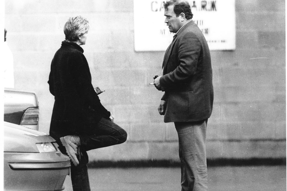 Veronica Guerin pictured the week before her death with John, ‘The Coach’ Traynor. Picture by Brian Farrell