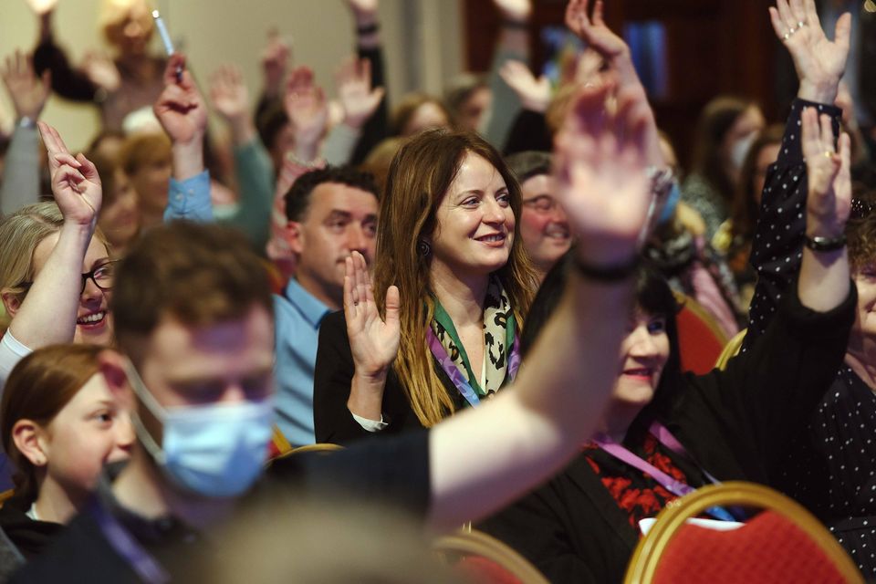 Kate Ralaghan at the Irish National Teachers' Organisation annual conference in Killarney, Co Kerry. Photo: Moya Nolan