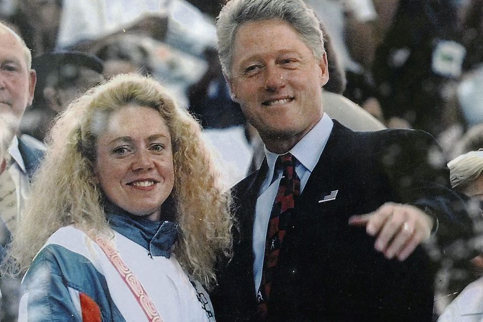 Michelle de Bruin and Bill Clinton