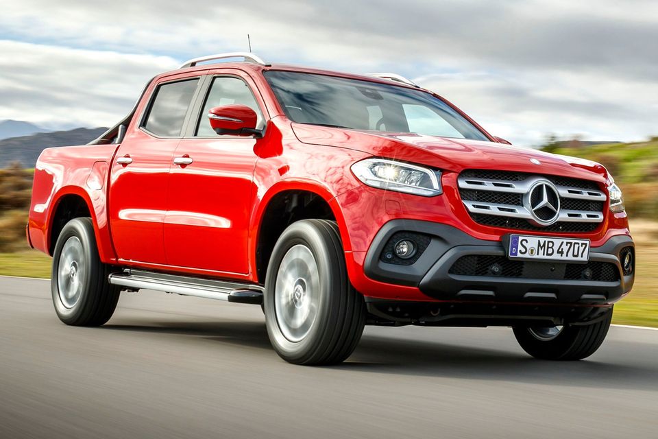 Mercedes X-Class pickup was unveiled here yesterday. It costs from €39,950 and is one of the many arrivals for the new 181-reg sale