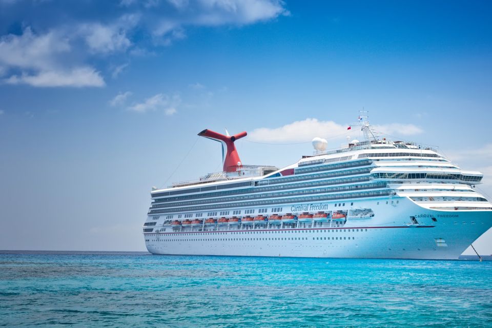 The Carnival Freedom cruise ship
