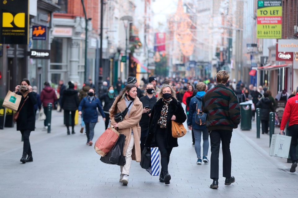 Values of retail properties on Dublin’s Grafton St fell by 5.1pc. Photo: Niall Carson/PA WIRE