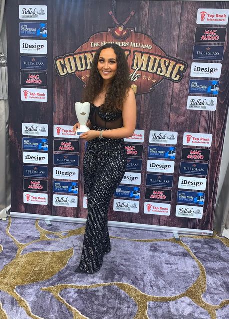 Jamie Donnelly at the Northern Ireland Country Music Awards