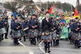 thumbnail: St Patricks day parade New Ross. New Ross & District Pipe Band. Photo: Mary Browne