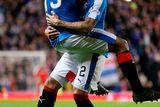 thumbnail: James Tavernier celebrates after scoring the goal for Rangers. Photo: Russell Cheyne/Reuters