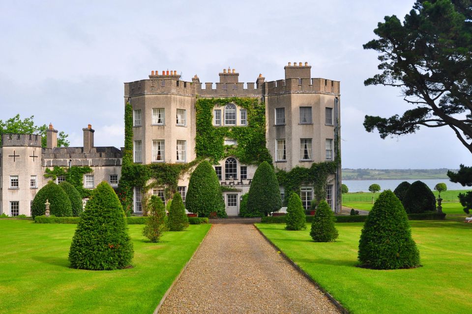 Glin Castle in Limerick overlooks the Shannon Estuary.