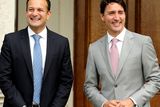 thumbnail: Taoiseach Leo Varadkar welcomes his first official foreign visitor, Canadian Prime Minister Justin Trudeau to Farmleigh.  Picture; Gerry Mooney
