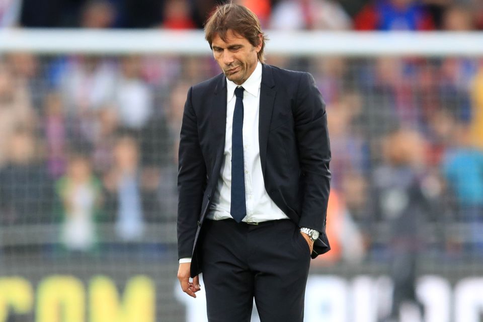 Antonio Conte was disappointed with Chelsea's display at Selhurst Park