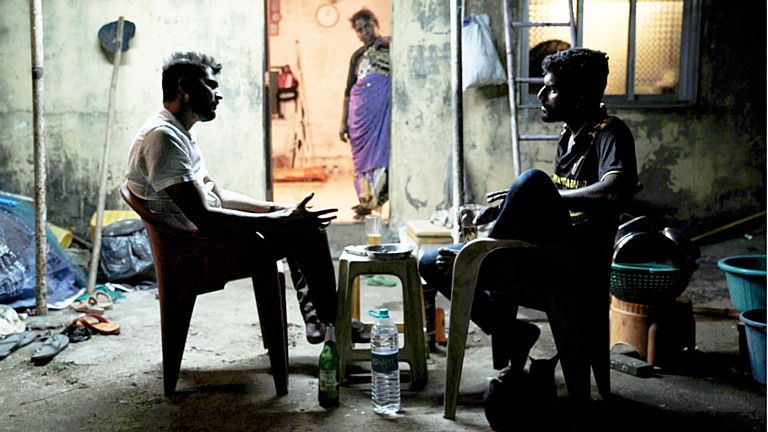 Ganesh with his best friend Rakesh in Against the Tide: Storyville