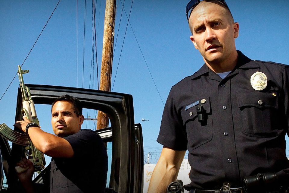 Michael Pena and Jake Gyllenhaal in End of Watch