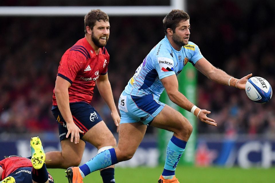 Santiago Cordero in action for Exeter Chiefs
